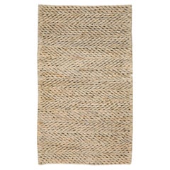 Beige Modern Natural Style Handmade Custom Jute Rug
