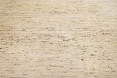 Tappeto di lana fatto a mano in stile marocchino solido moderno beige