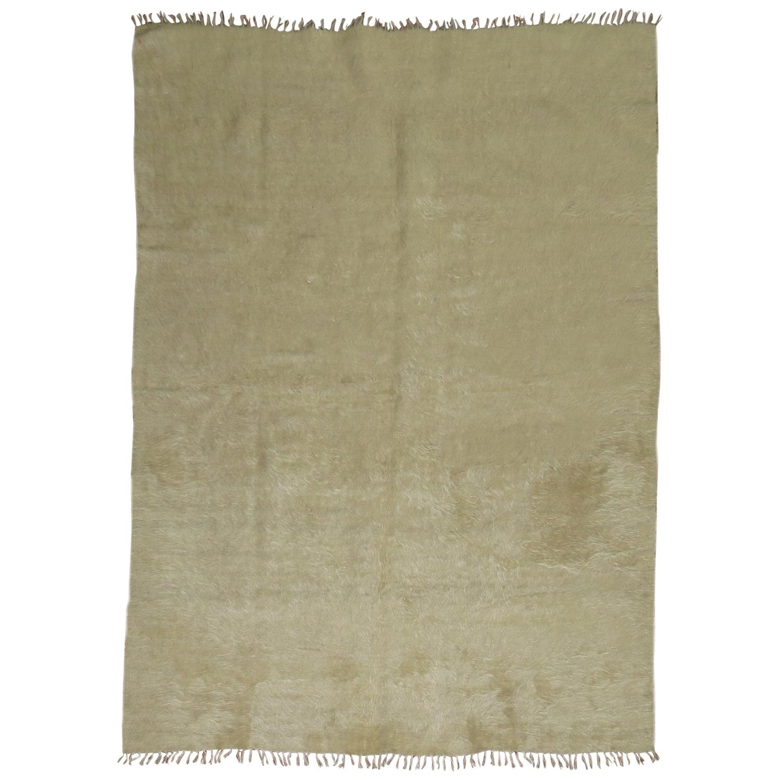 Beige Mohair Rug