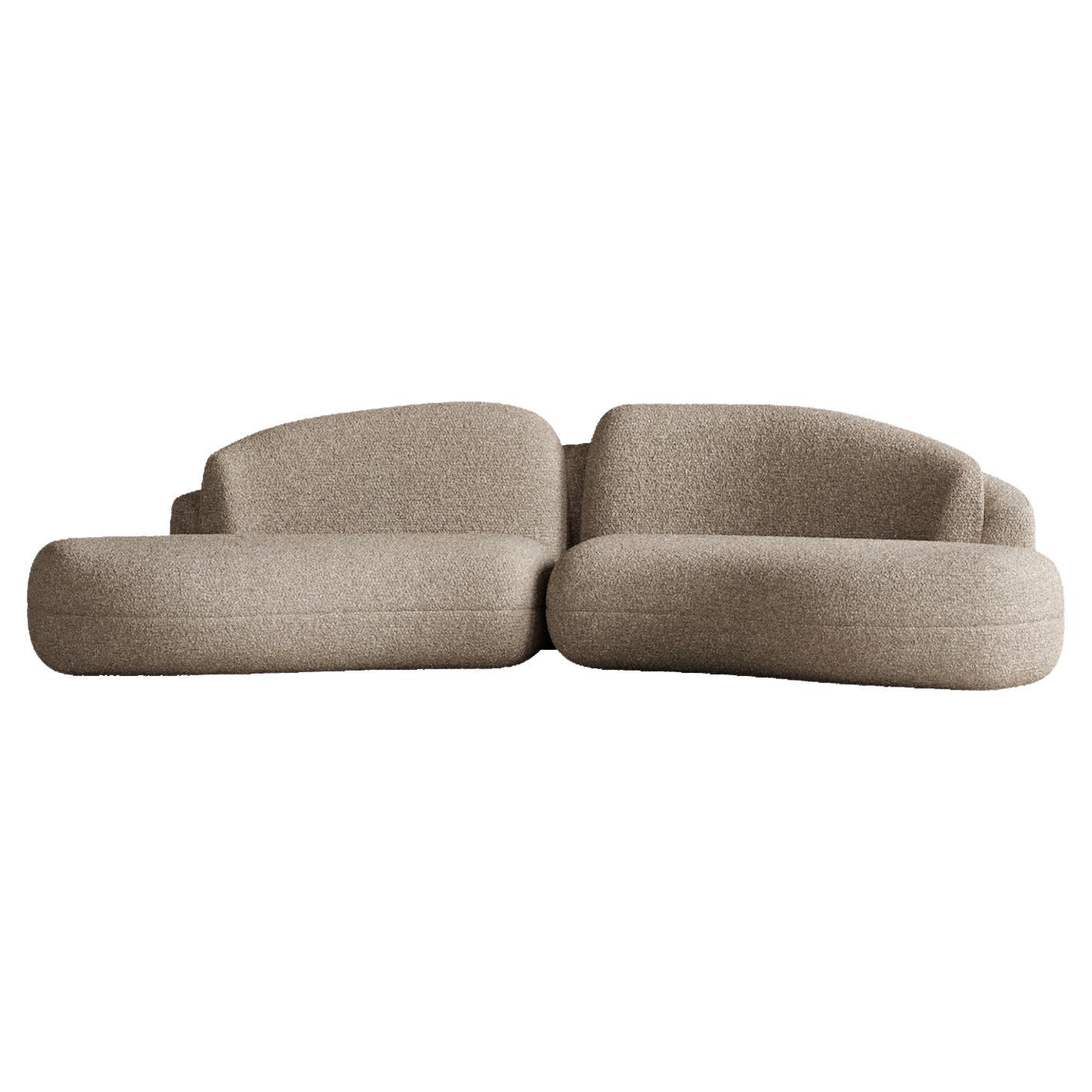 Beige MRS 3 Sofa by Plyus Design For Sale