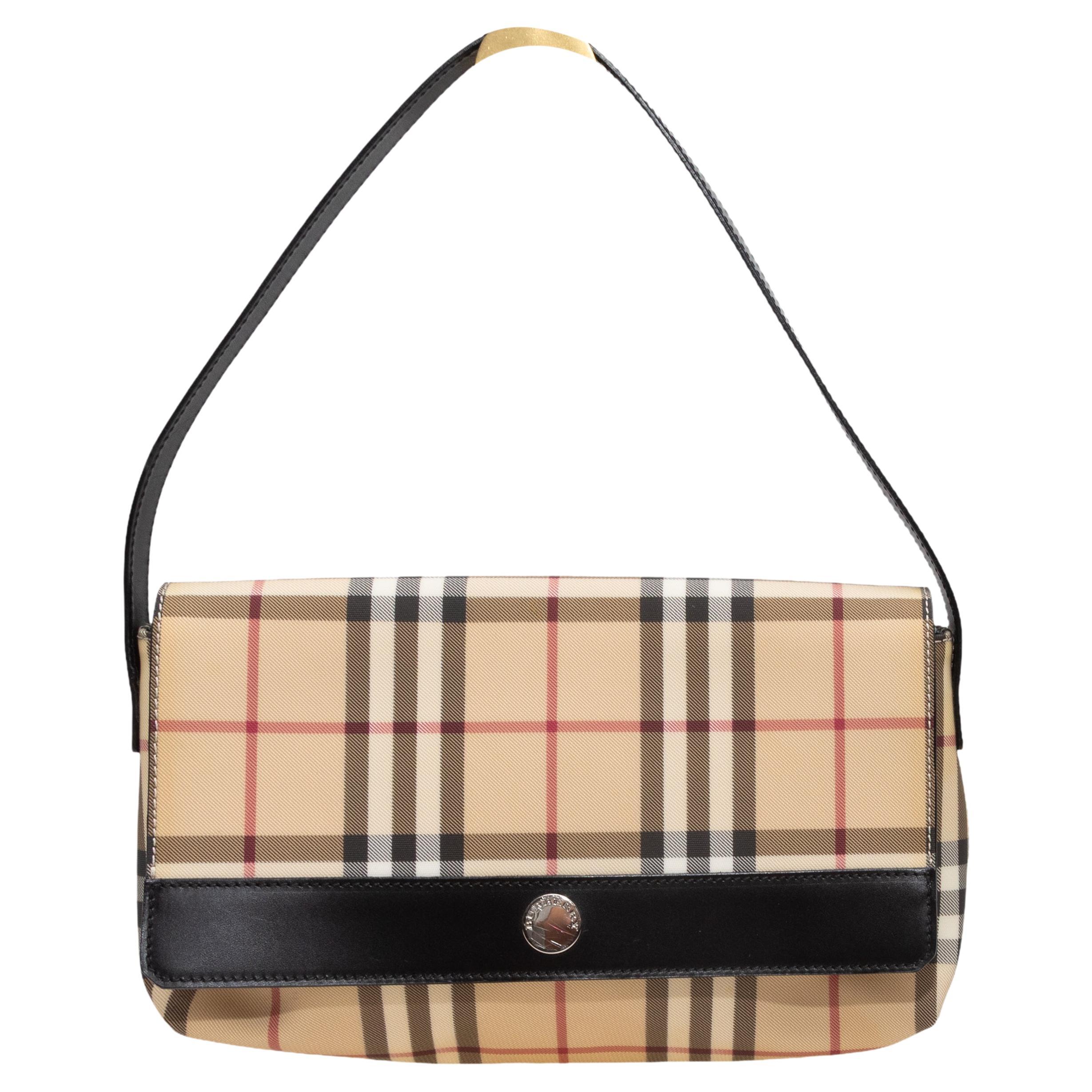 Sac à bandoulière beige et multicolore Burberry Nova Check