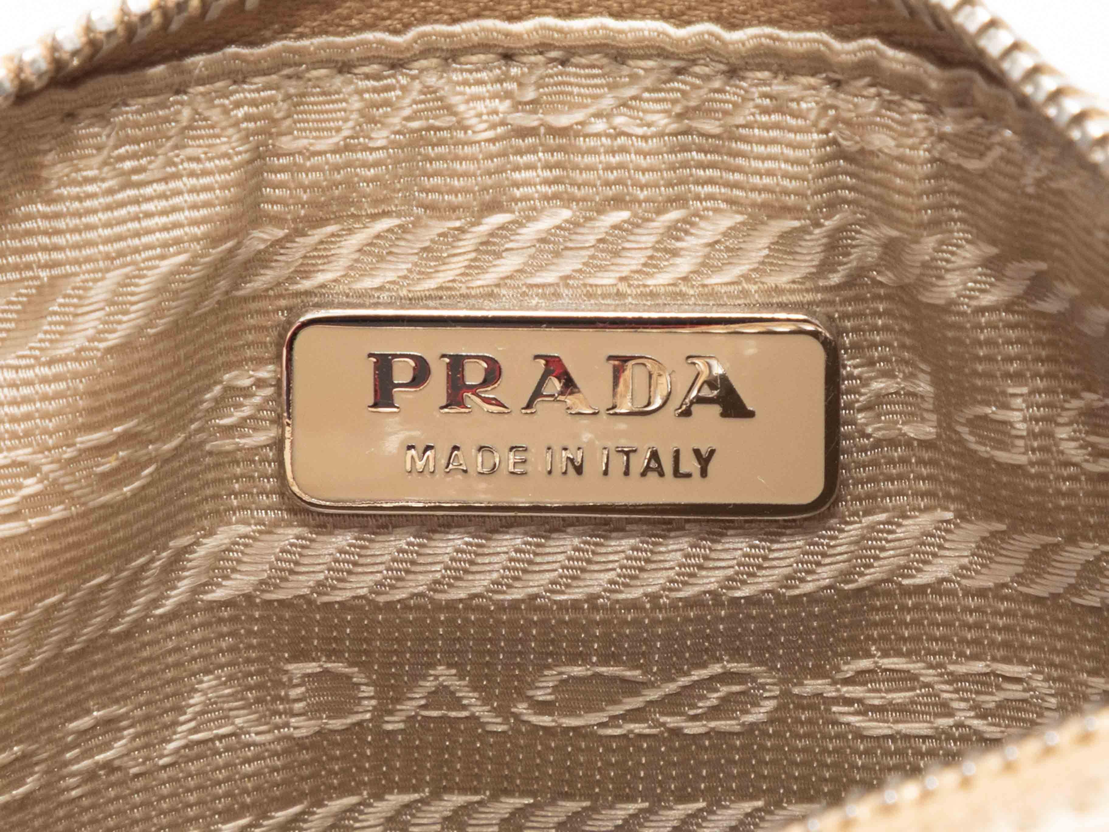 Beige & Multicolor Prada Meer-Motiv Cabrio-Clutch im Angebot 3