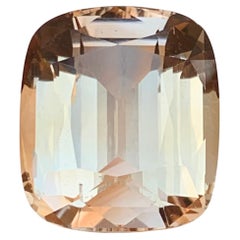 Beige Natural Topaz Necklace Pendant Loose Gemstone 19.85 Ct Cushion Cut-Jewelry