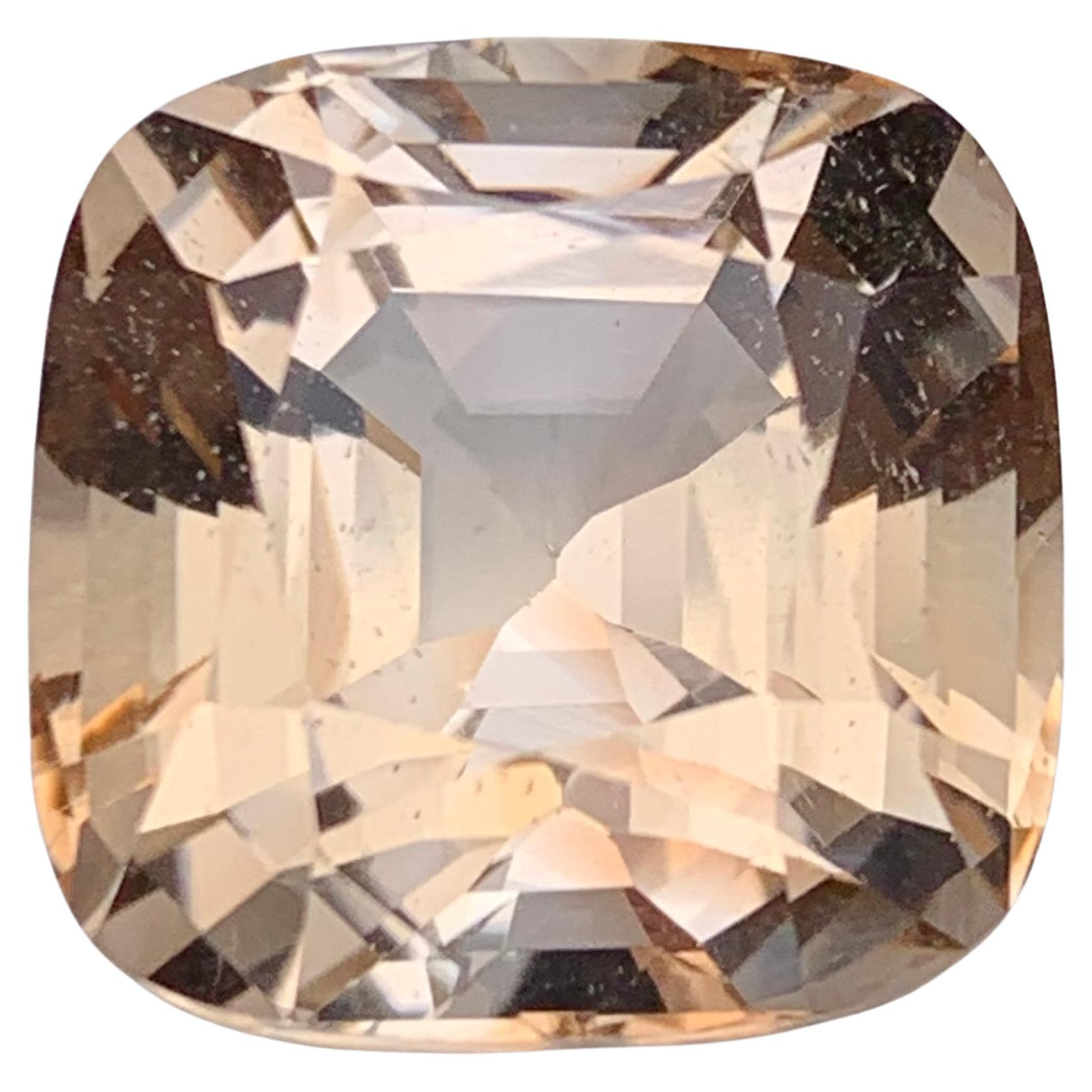 Beige Natürlicher Topas Halskette Anhänger Lose Edelstein 23.70 Ct Cushion Cut-Schmuck