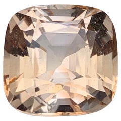 Beige Natural Topaz Necklace Pendant Loose Gemstone 23.70 Ct Cushion Cut-Jewelry