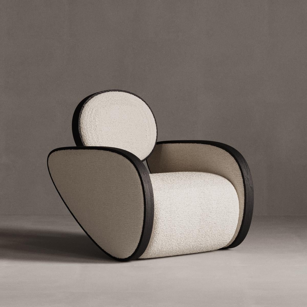 Beigefarbener Nautilus-Stuhl von Plyus Design (Postmoderne) im Angebot