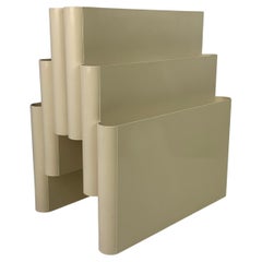 Portariviste beige off white di Giotto Stoppino per Kartell, Italia, anni '70
