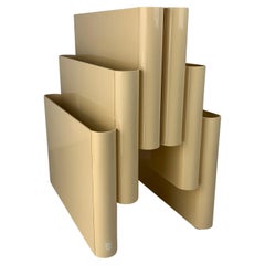 Portariviste beige off white di Giotto Stoppino per Kartell, Italia, anni '70