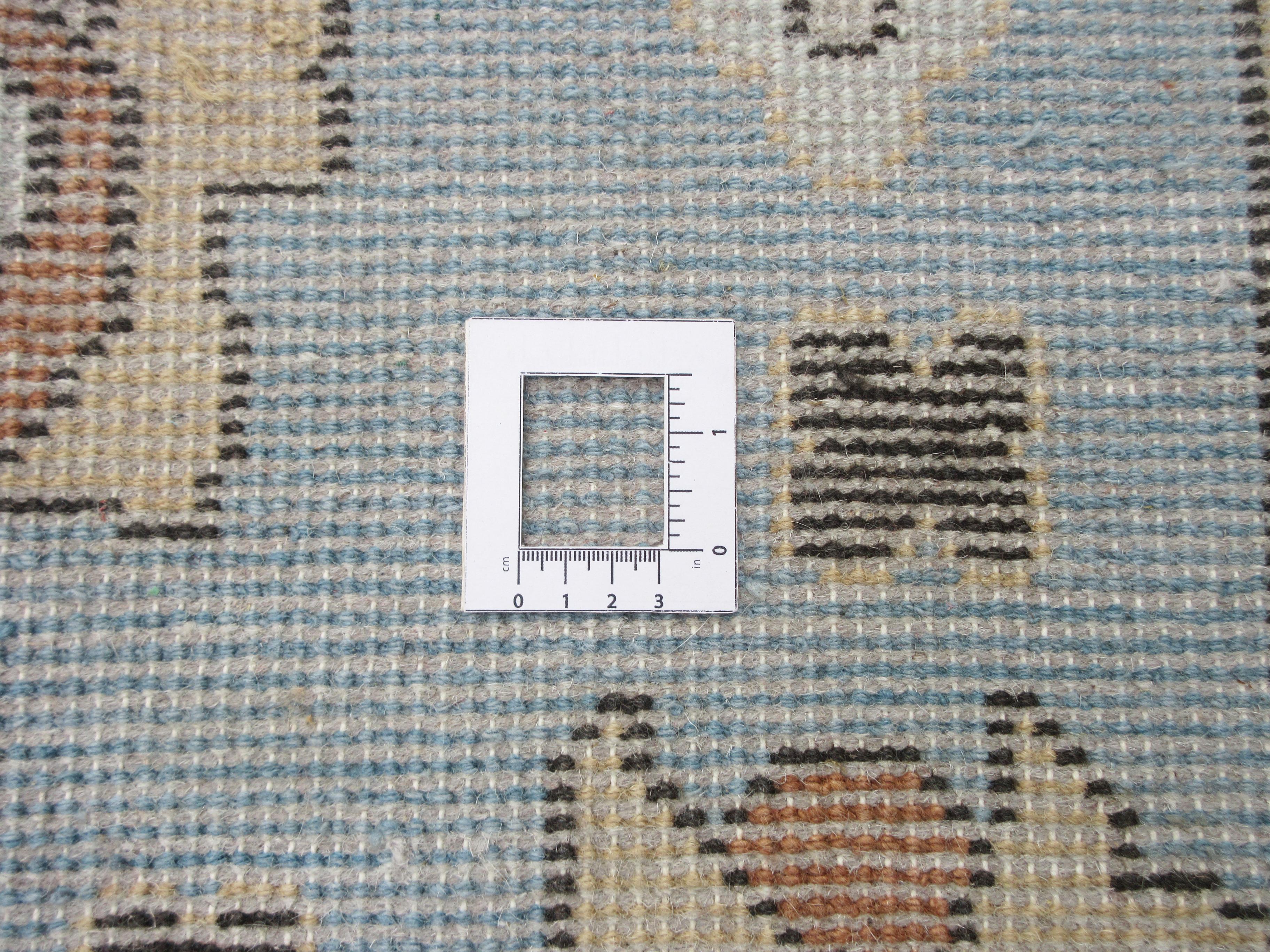 Wool Beige Oushak Area Rug For Sale