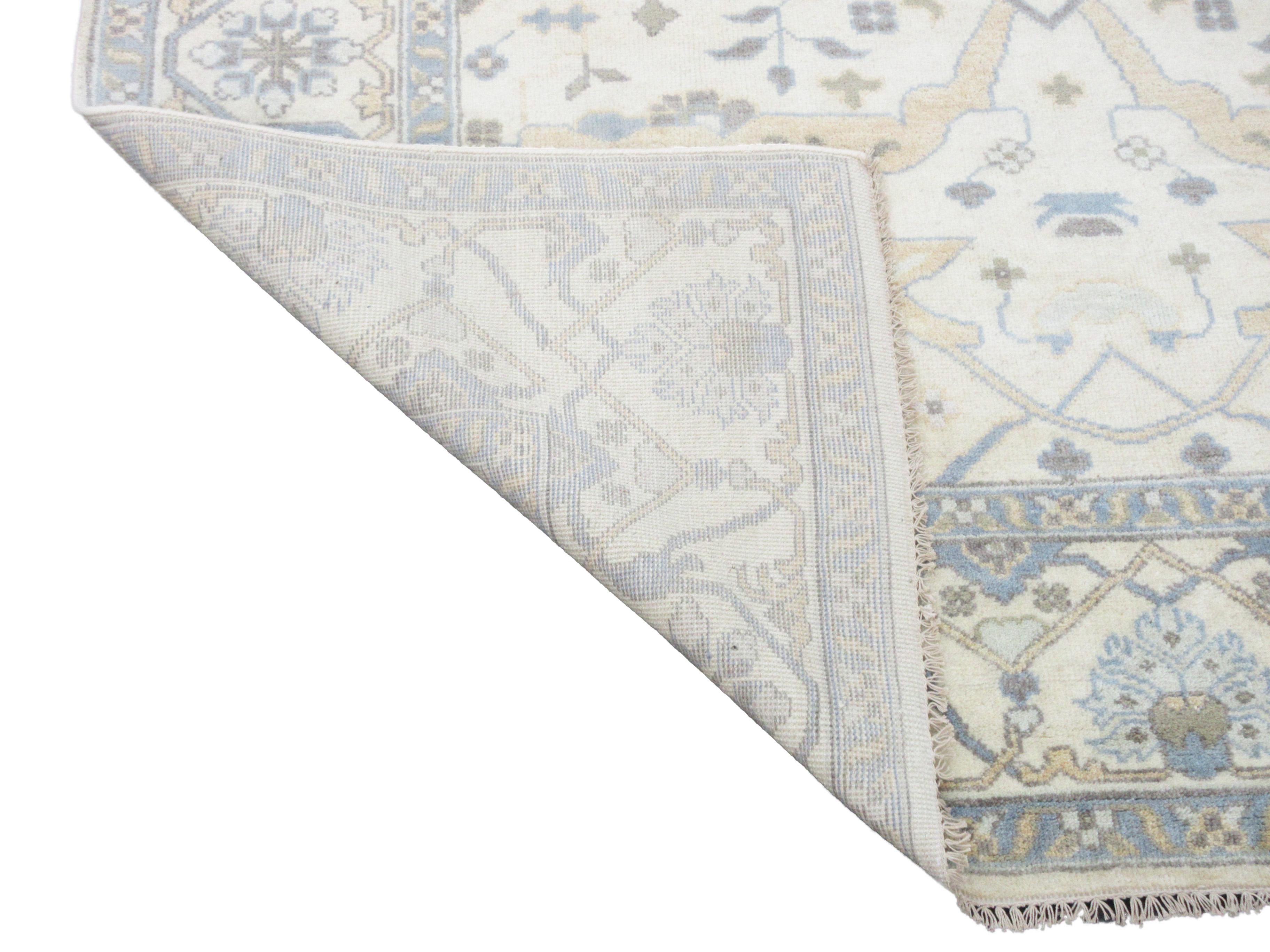 Beige Oushak Gallery Runner In New Condition For Sale In Laguna Hills, CA