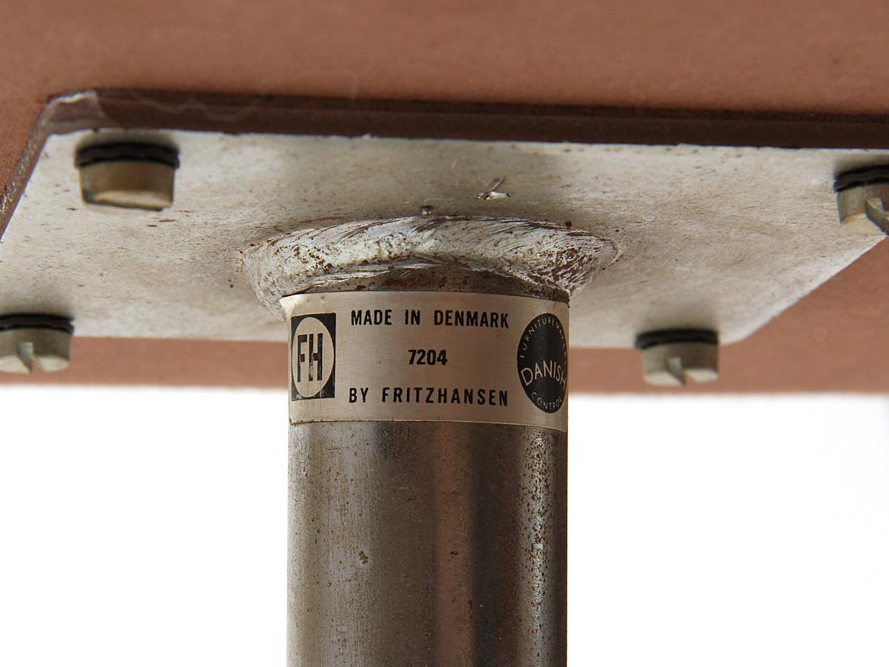 1965 „Oxford“-Stuhl von Arne Jacobsen für Fritz Hansen aus beigefarbener Originalwolle  im Angebot 1