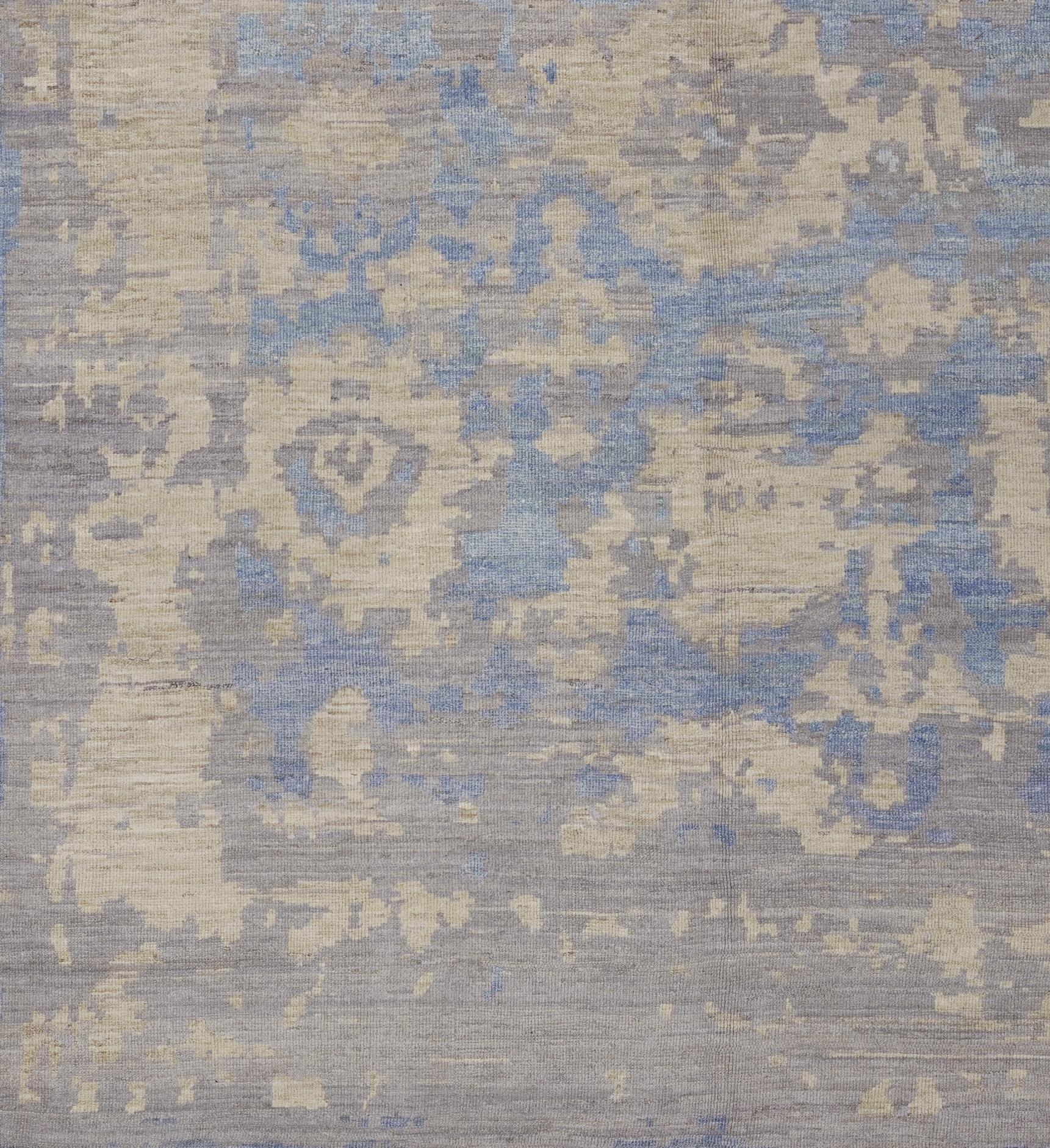 Beige Persian Wool Hand Knotted Rug 8 ft x 10 ft im Zustand „Hervorragend“ im Angebot in Dallas, TX