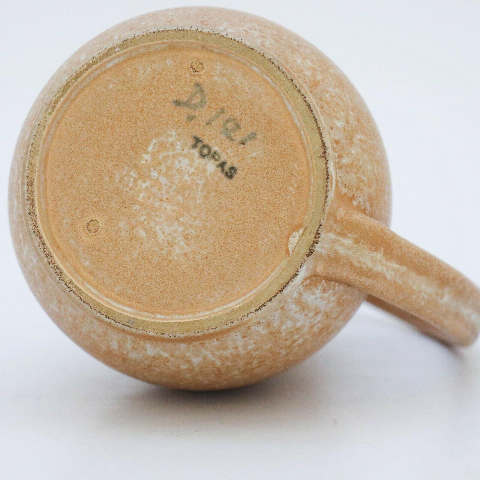 Swedish Beige Pitcher Ceramics Ewald Dahlskog 1930s, Bo Fajans, Sweden For Sale