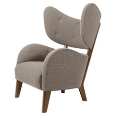 Beige Raf Simons Vidar 3 Smoked Oak My Own Chair Lounge Chair by Lassen