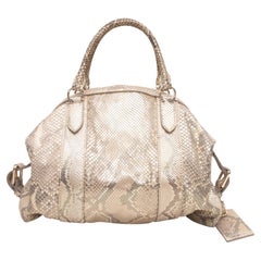 Beige Ralph Lauren Python Top Handle Bag Beige Ralph Lauren Python Top Handle Bag