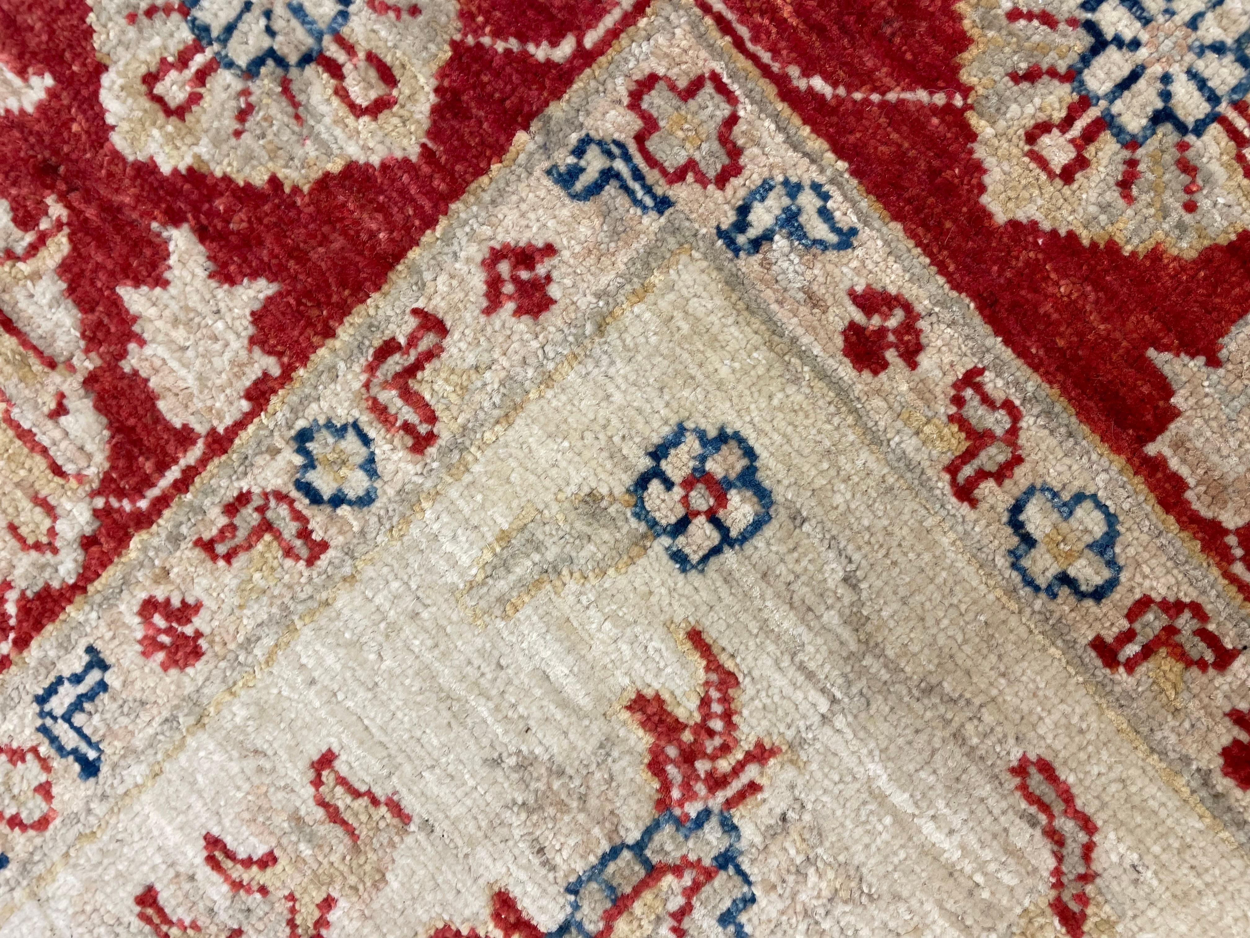 Beige & Rot Ziegler Floral Orientteppich, Traditionelles All-Over Design 165x195 cm im Angebot 1