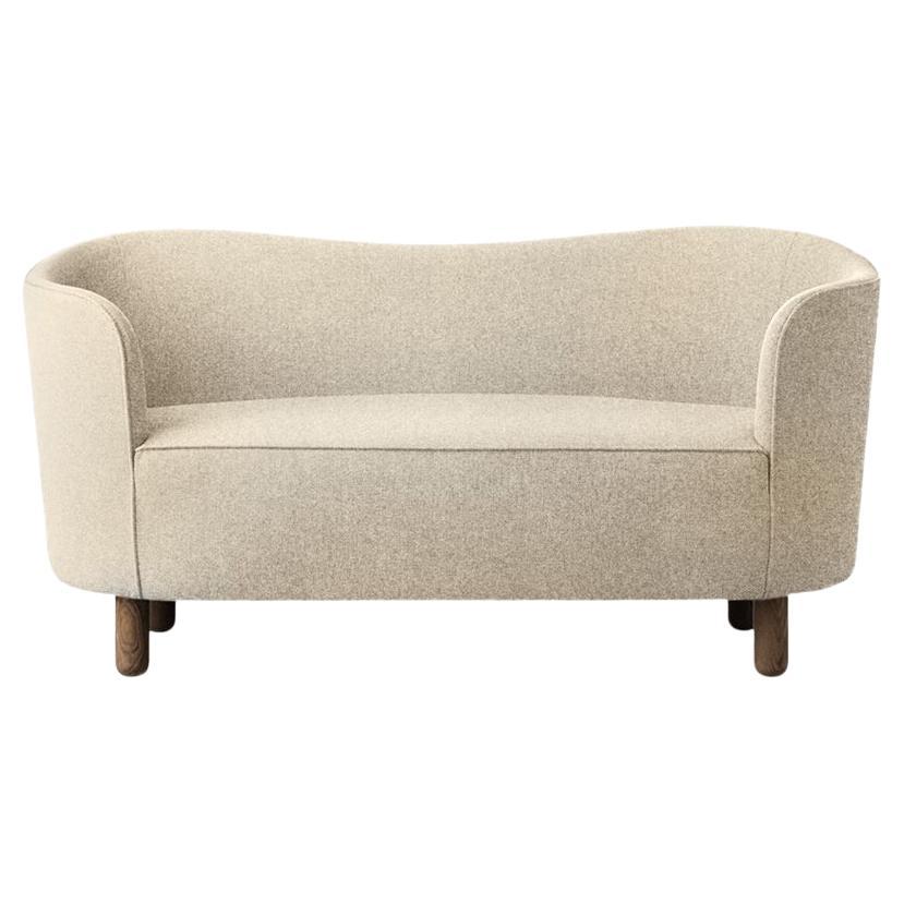 Beige Sahco Zero and Smoked Oak Mingle Sofa by Lassen