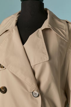 Trench en nylon et polyester beige sable ALEXANDRE VAUTHIER Neuf avec étiquette