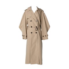 Trench en nylon et polyester beige sable ALEXANDRE VAUTHIER Neuf avec étiquette