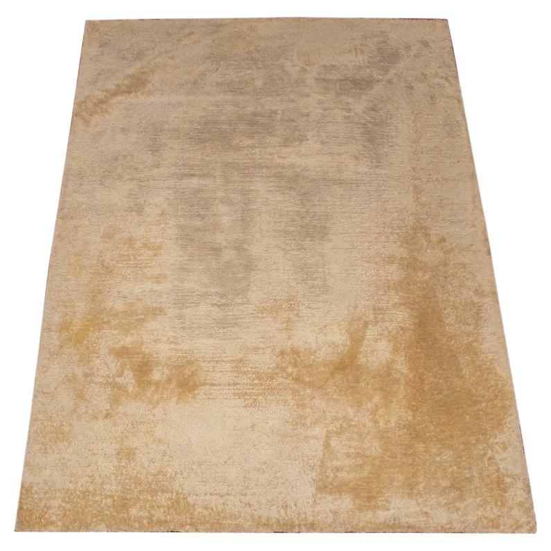 Beige Shag Cotton Carpet, 9' 9" L  x 7' 9" W