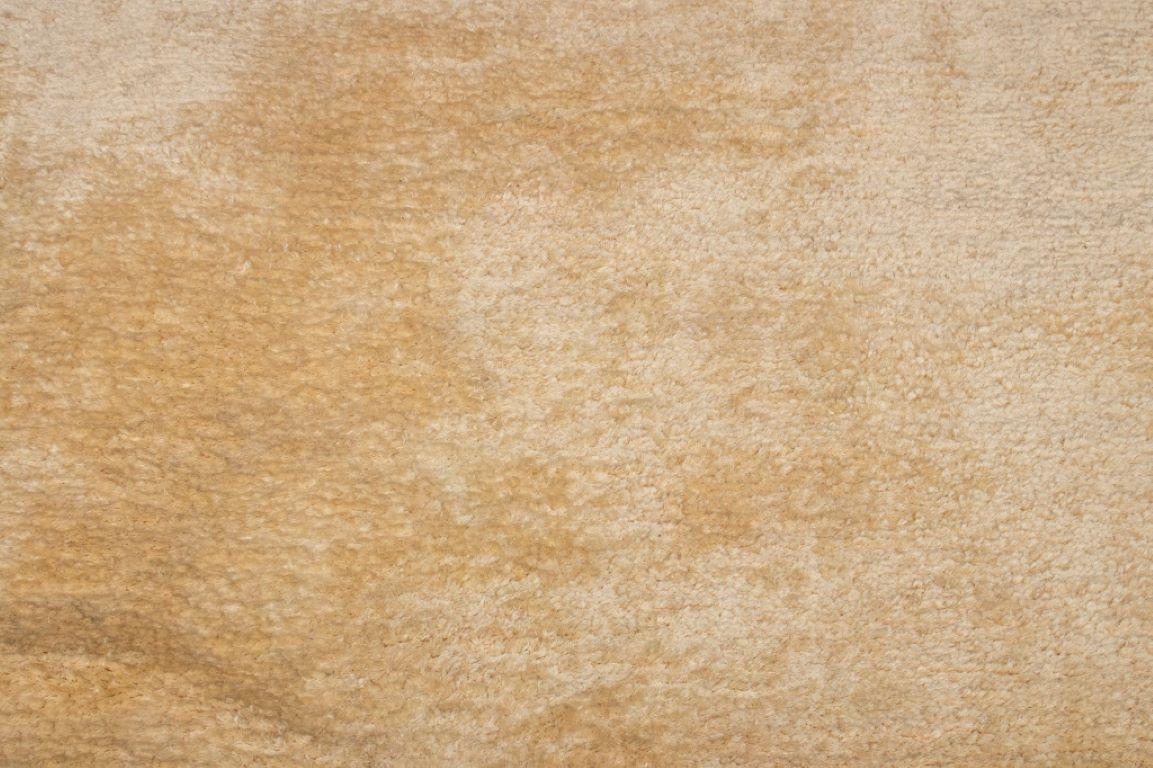 Beige Shag Cotton Rug, 7'11