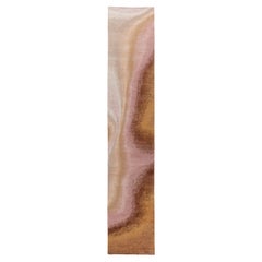 Beige Silk Wool Hand Knotted Runner Beige Cream