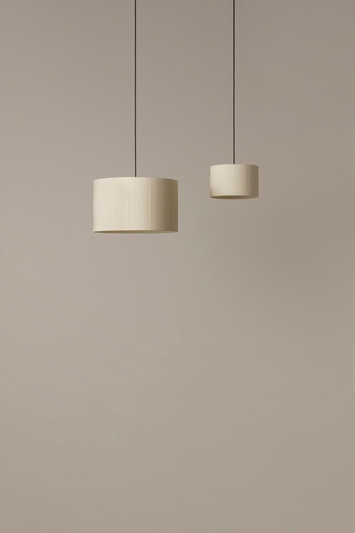 Beige Sísísí Cilíndricas PT2 Pendant Lamp by Santa & Cole In New Condition For Sale In Geneve, CH
