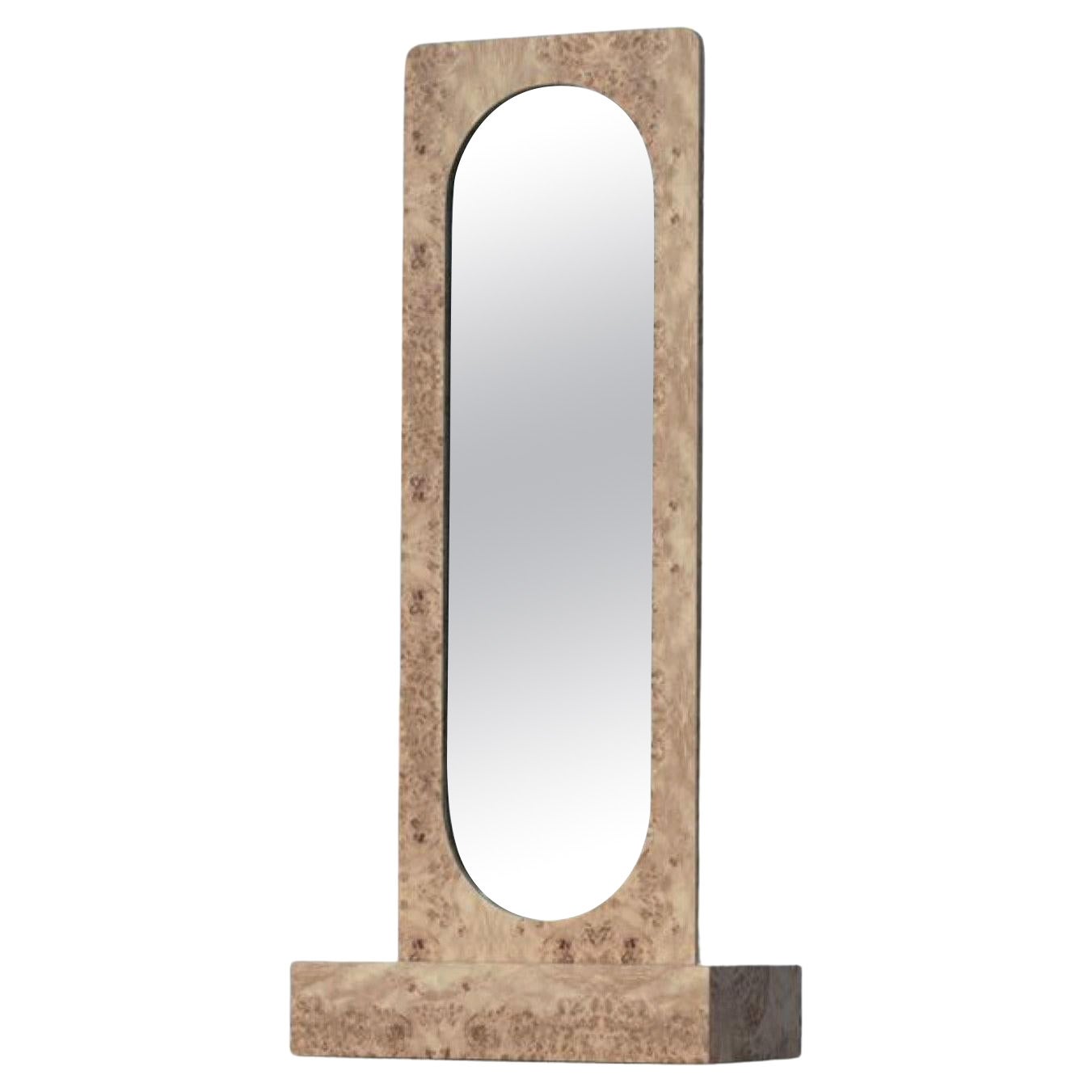 Beige Standing Mirror by Studio Christinekalia