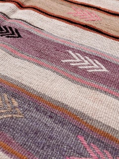 Beige Sun-Kissed Anatolian Arrow Kilim • Handmade Turkish Flatweave Rug (6×8)