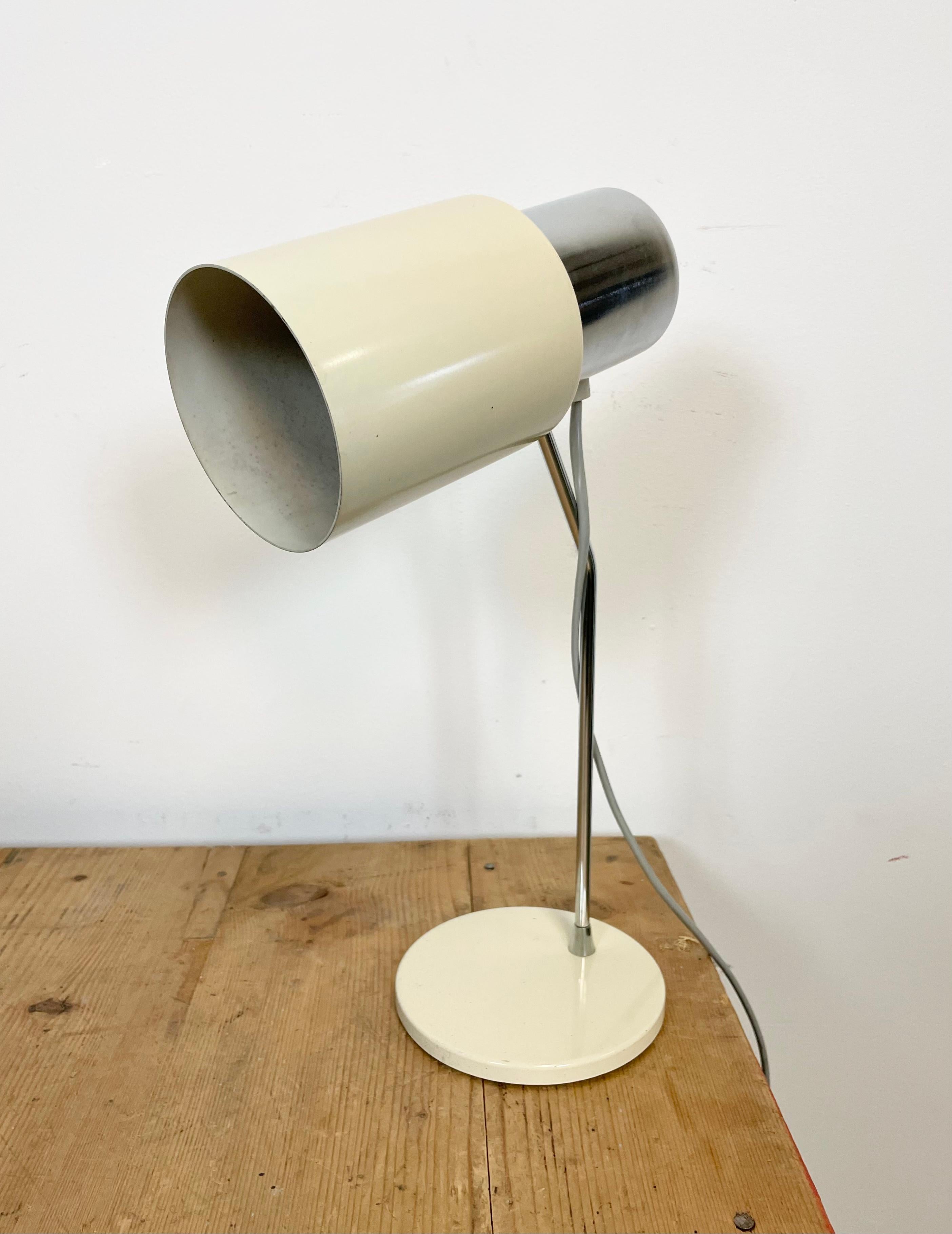 Beige Table Lamp by Josef Hurka for Napako, 1970s For Sale 3