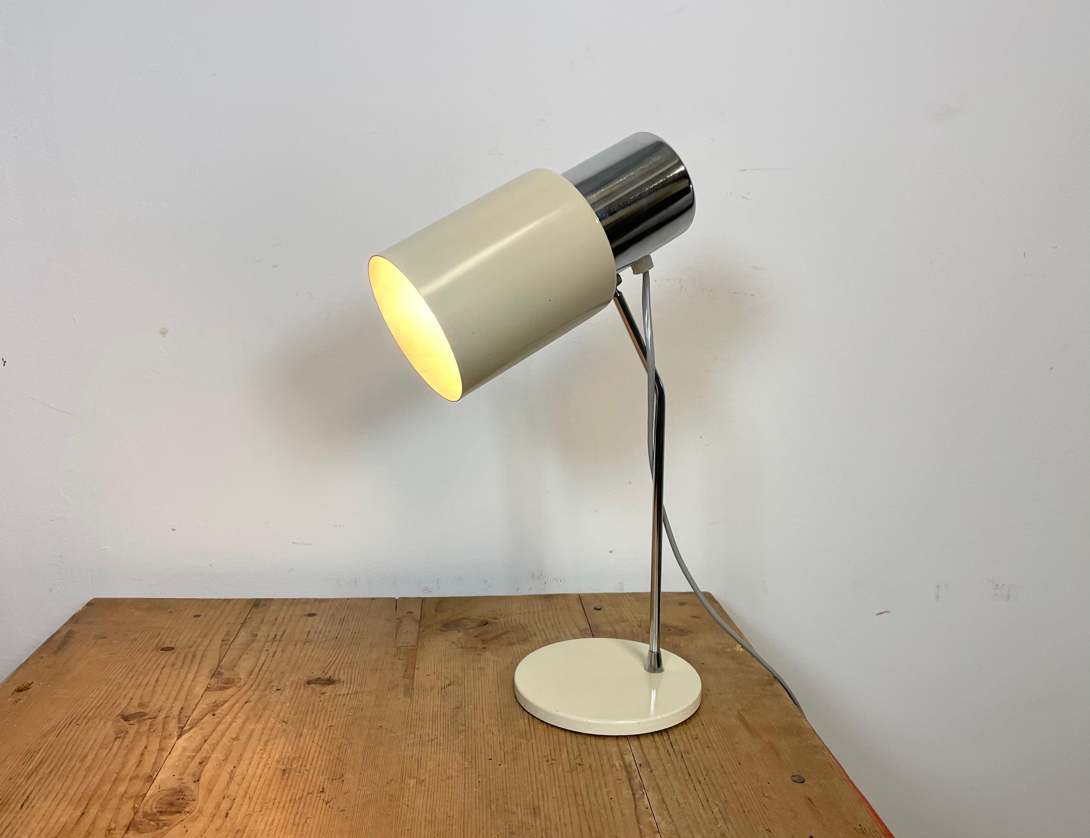 Beige Table Lamp by Josef Hurka for Napako, 1970s For Sale 5