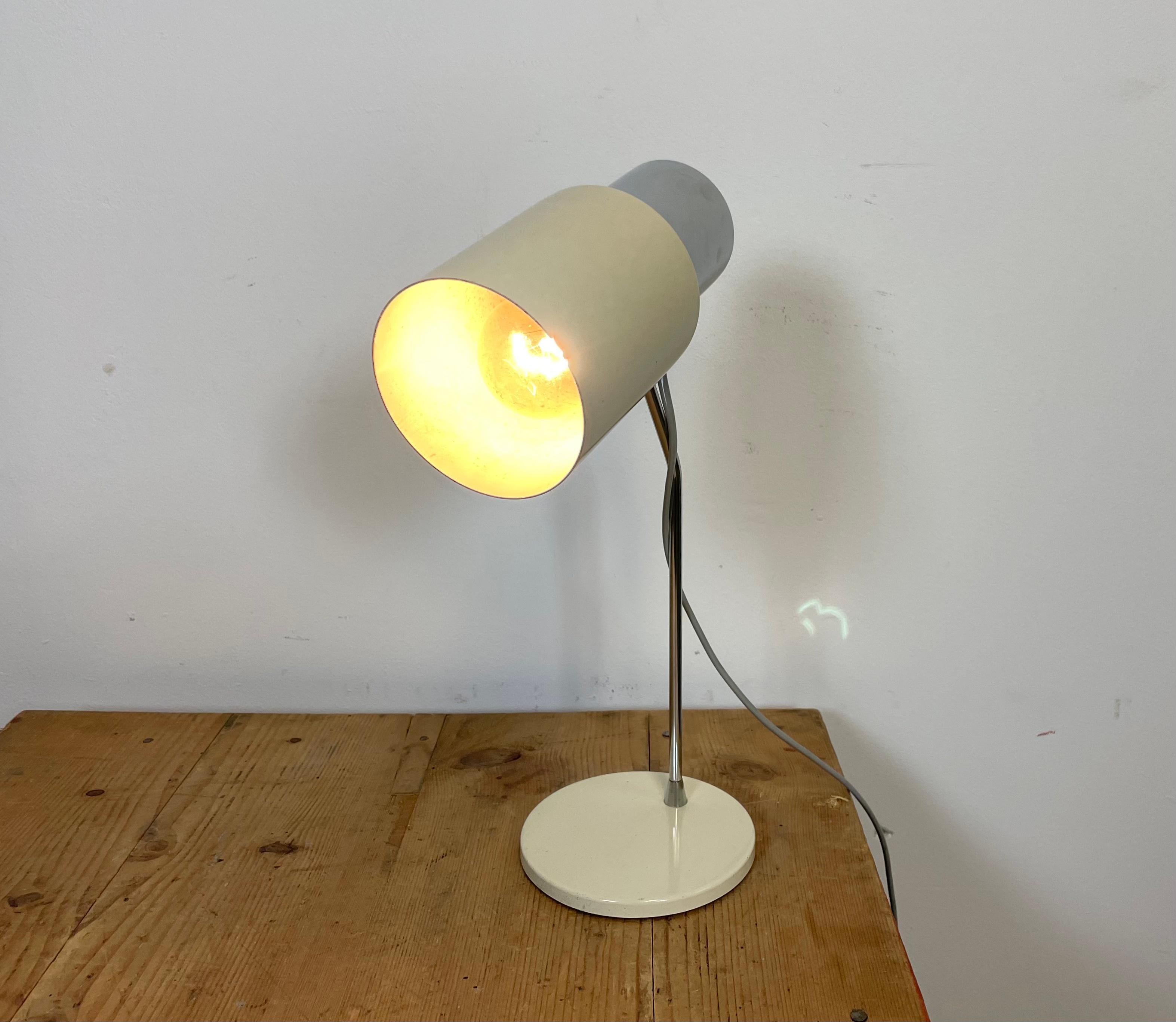 Beige Table Lamp by Josef Hurka for Napako, 1970s For Sale 6