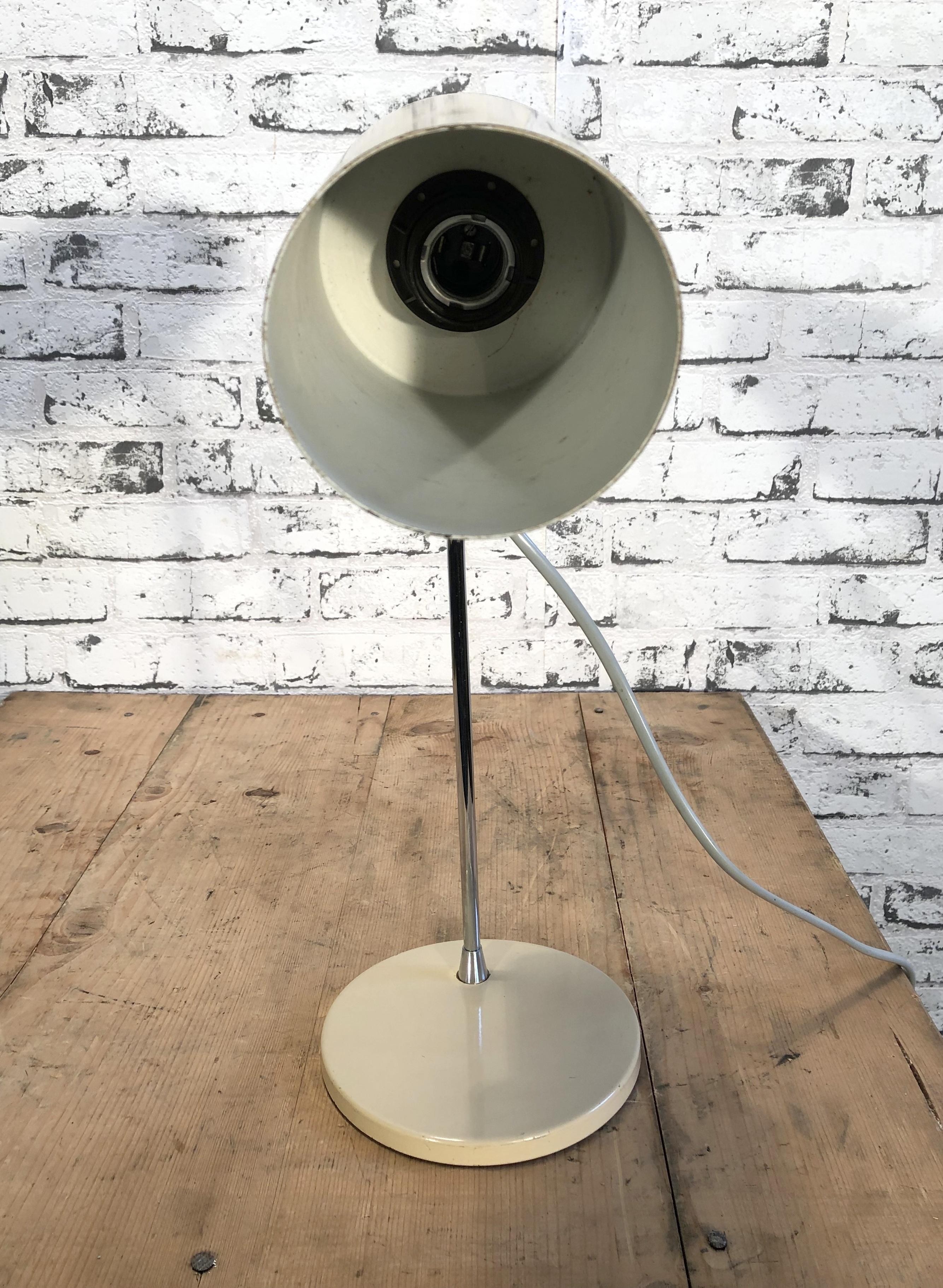 Beige Table Lamp By Josef Hurka For Napako, 1970s In Good Condition In Kojetice, CZ