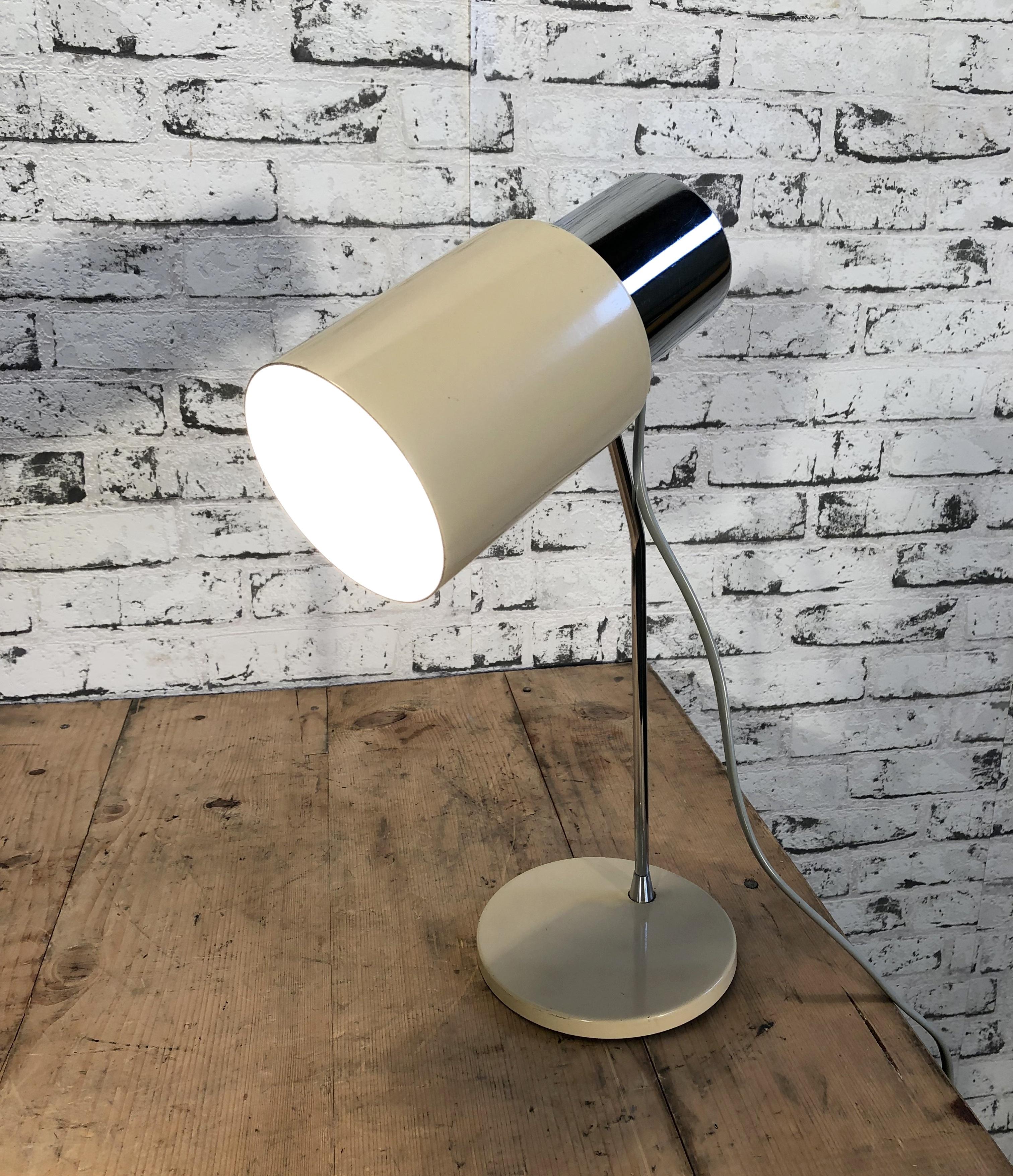 Beige Table Lamp By Josef Hurka For Napako, 1970s 1