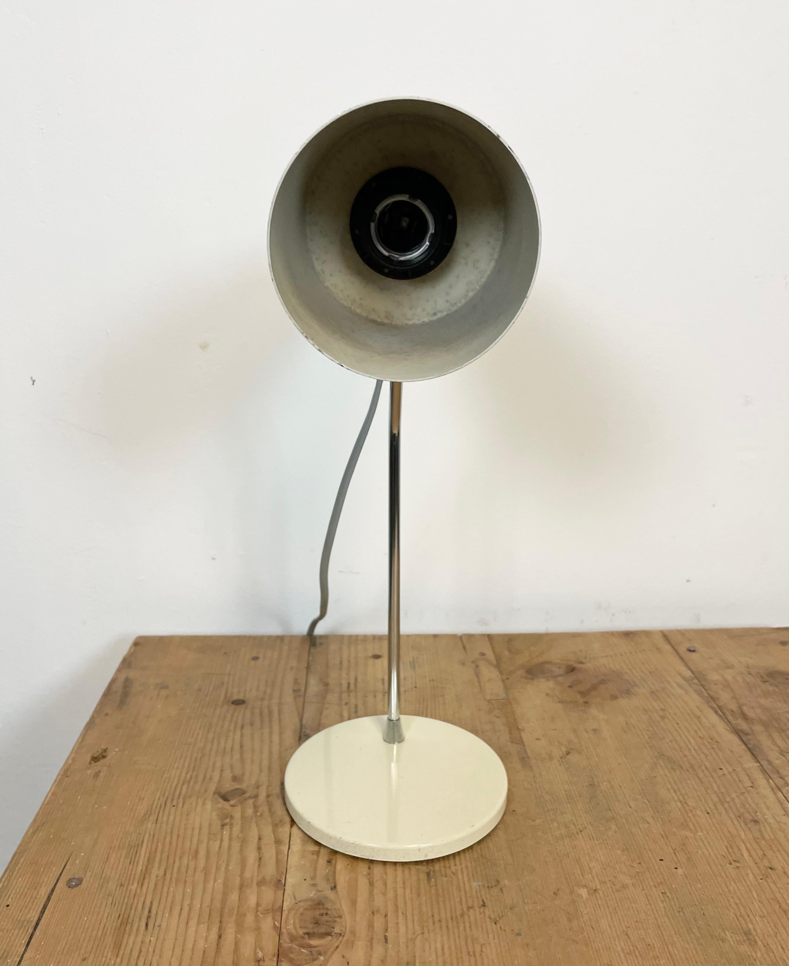 Beige Table Lamp by Josef Hurka for Napako, 1970s For Sale 1
