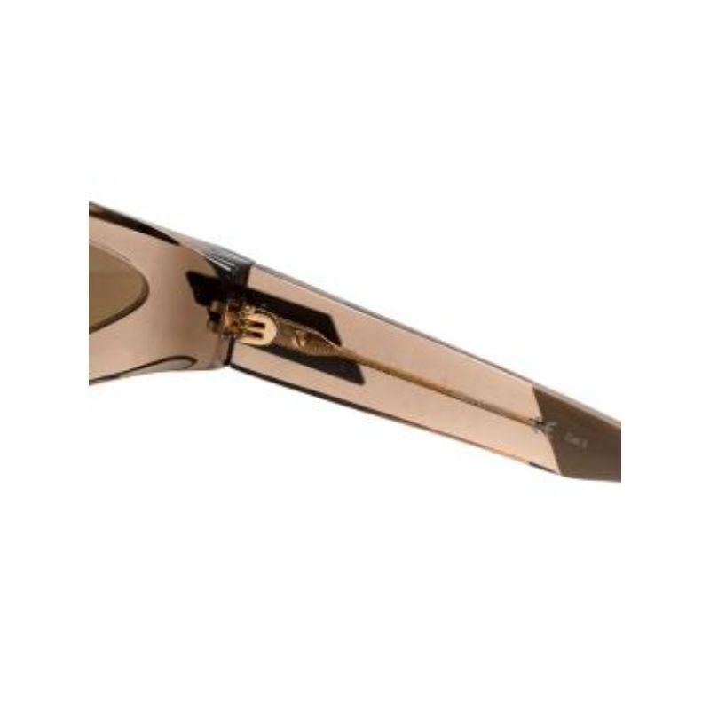 Beige transluzente Acetat-Sonnenbrille umwickeln 6