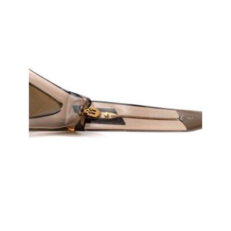 Beige transluzente Acetat-Sonnenbrille umwickeln 5