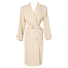 Beige trench-coat Yves Saint Laurent Rive Gauche