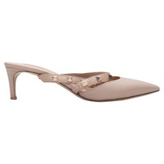 Valentino Mules à talons à bout pointu beige, taille 36