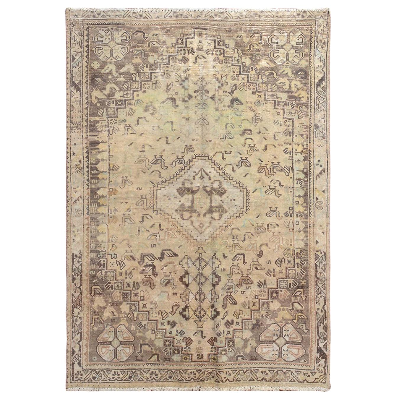 Colorful Oversized Persian Heriz, Clean, Hand Knotted Oriental Rug For