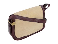 Beige Vintage Celine Crossbody Bag