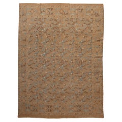 abc carpet Beige Vintage Traditional Wool Rug - 7' x 9'6"