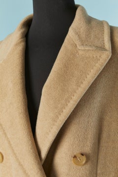 Beige wool double-breasted coat ALEXANDER McQUEEN