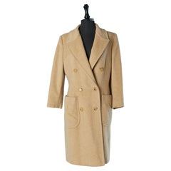 Beige wool double-breasted coat ALEXANDER McQUEEN