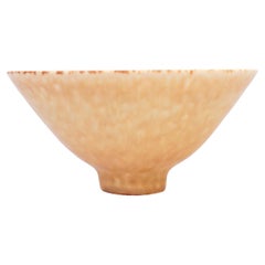 Beige / Yellow Ceramic Bowl - Carl-Harry Stålhane - Rörstrand  Mid 20th Century