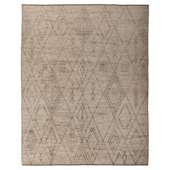 abc carpet Beige Zameen Transitional Wool Rug - 10'5" x 13'9" Success