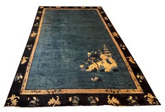 Beijing “Pagoda” carpet, circa 1925 Border decorated with floral and animal