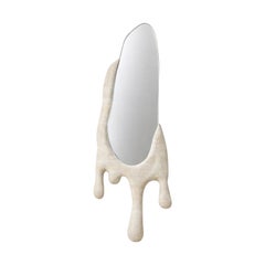 Beio Einzigartiger Wandspiegel aus Puebla Travertinstein von Andres Monnier