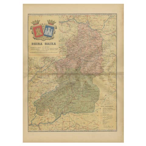 Beira Baixa: A Cartographic Portrait of Portugal's Historic Frontier in 1903