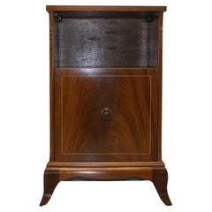 Used Beithcraft Ltd Scotland Hardwood Bedside Cabinet Flame Figure Open Bookshelf